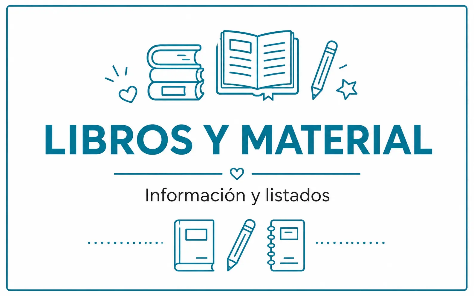 libros y material